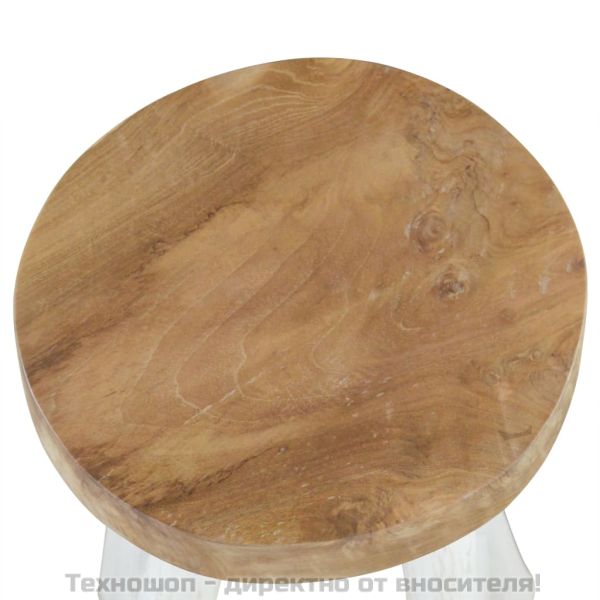 Бар табуретка, тиково дърво масив