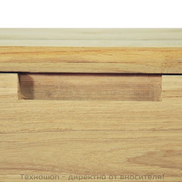 ТВ шкаф, тиково дърво масив, 120x35x35 cм