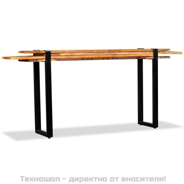 Конзолна маса, регенерирано дърво масив, регулируема