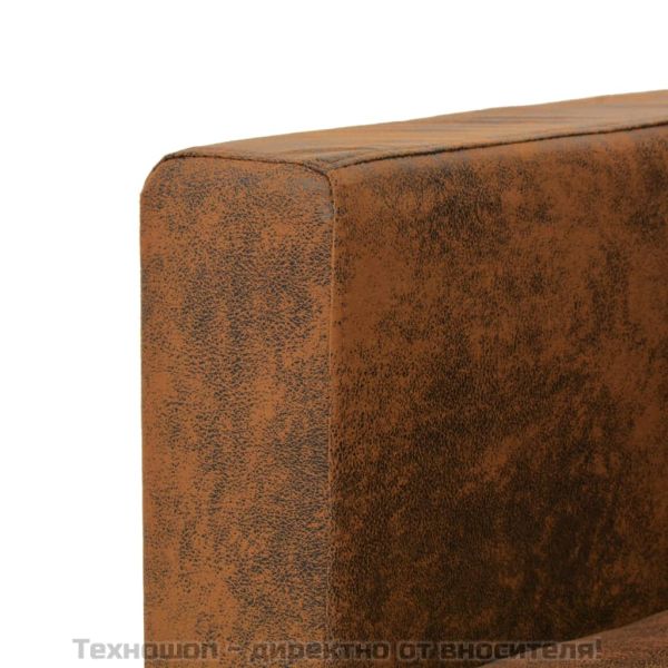 Триместен диван, 191x73x82 см, изкуствен велур