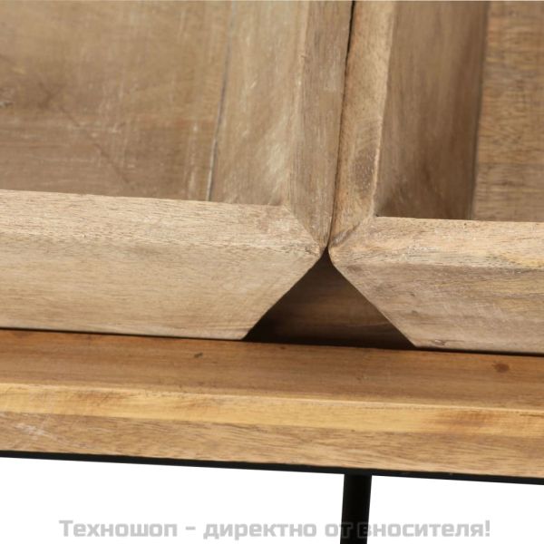 Маса за кафе от мангово дърво масив, 110x55x42 cм
