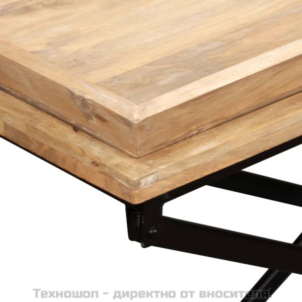 Маса за кафе от мангово дърво масив, 110x55x42 cм