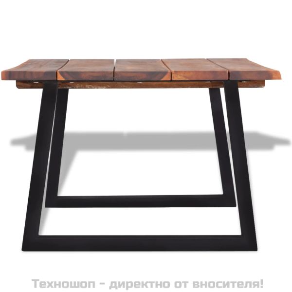 Маса за кафе, акациево дърво масив, 110x60x40 см