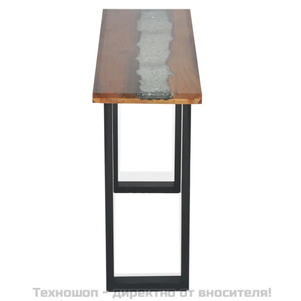 Конзолна маса, тиково дърво, 100x35x75 cм