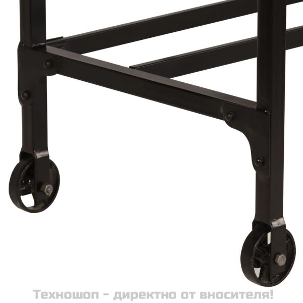 Бюро със сгъваем стол, мангово дърво масив, 115x50x76 см