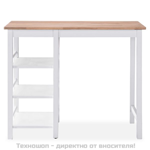 Бар комплект, 3 части, МДФ, бял