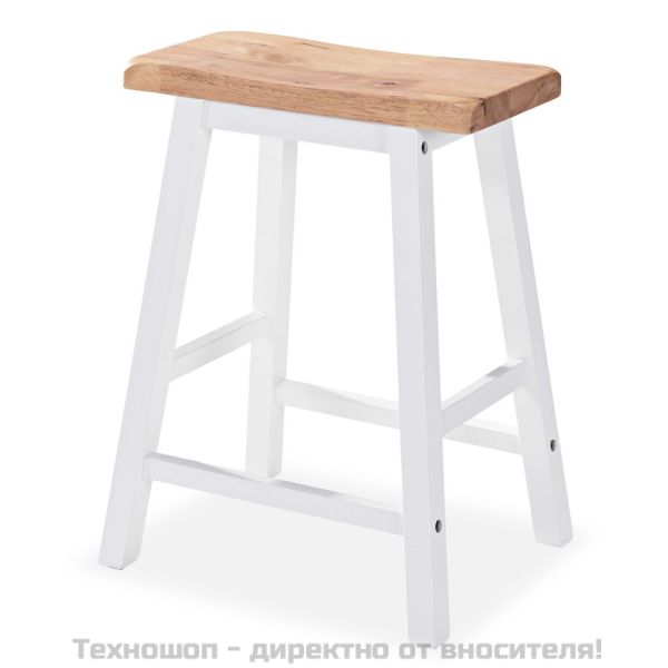 Бар комплект, 3 части, МДФ, бял