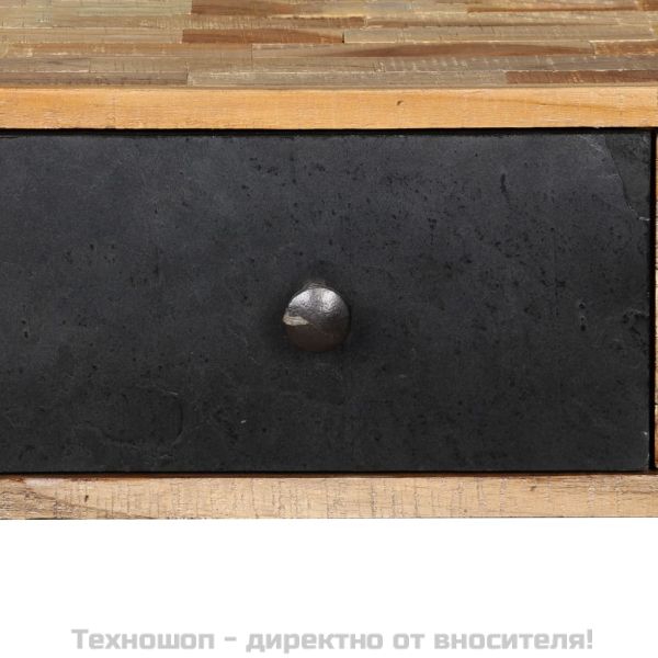 Конзолна маса, регенерирано тиково дърво масив, 120x30x76 cм