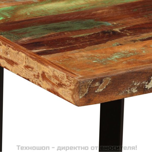 Бар маса, регенерирано дърво масив, 120x60x107 см