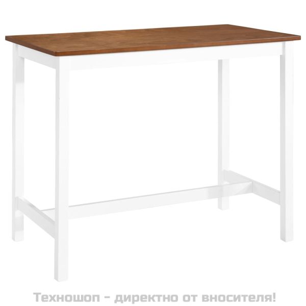 Бар маса и столове, 3 части, дървен масив