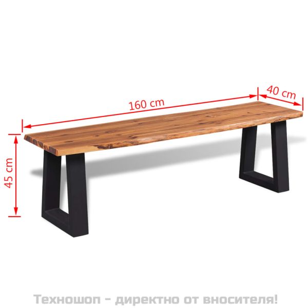 Пейка, акациево дърво масив, 160 см