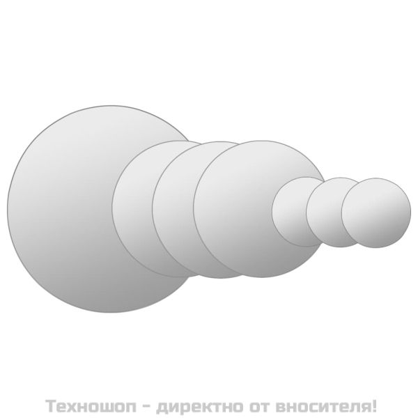 Комплект стенни огледала от 7 части, кръгли