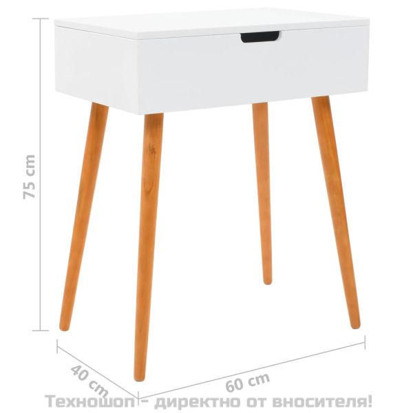 Тоалетка с огледало, МДФ, 60x40x75 см