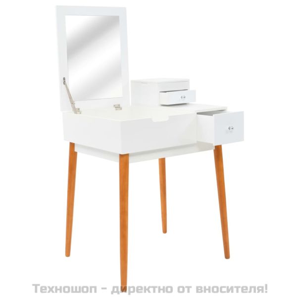 Тоалетка с огледало, МДФ, 60x50x86 см