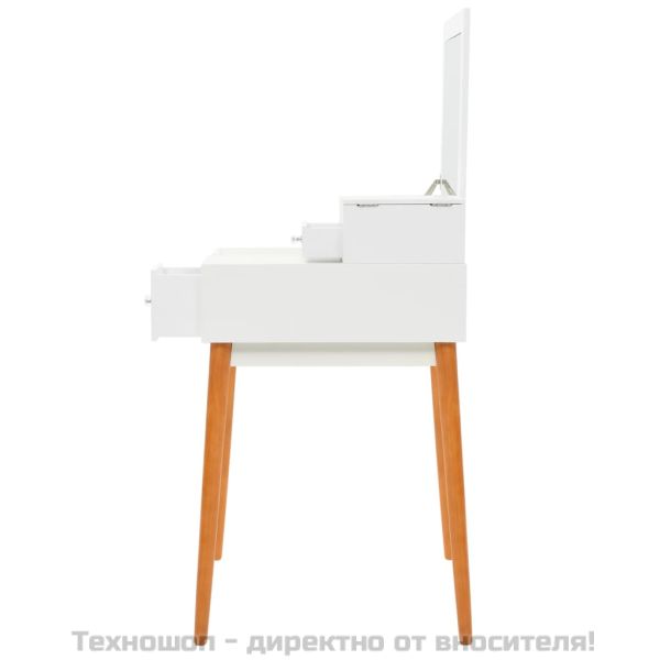 Тоалетка с огледало, МДФ, 60x50x86 см