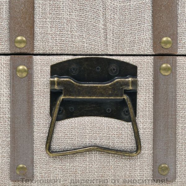 Пейка за съхранение, дървен масив и стомана, 111x34x37 см