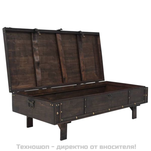 Маса за кафе, шперплат, винтидж, 120x55x35 cм