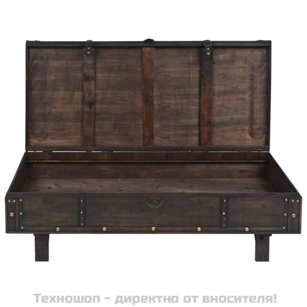 Маса за кафе, шперплат, винтидж, 120x55x35 cм