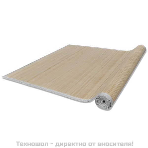 Бамбуков килим, 100x160 см, естествен цвят