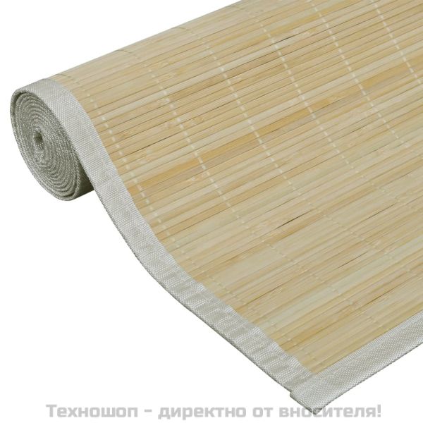 Бамбуков килим, 100x160 см, естествен цвят