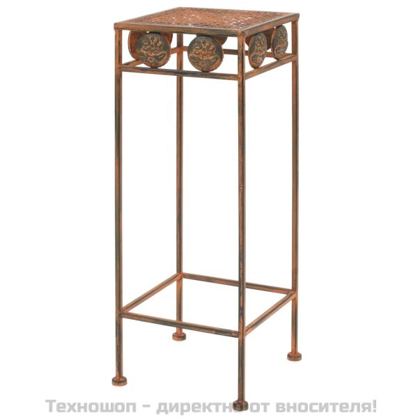 Цветарник, 3 части, винтидж стил, метал, ръждив цвят