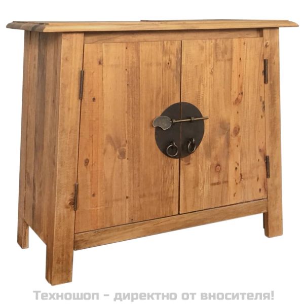 Тоалетка за баня рециклирана борова дървесина масив 70x32x63 см