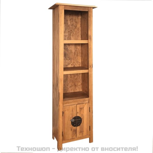 Шкаф за баня, свободностоящ, рециклиран бор масив, 48x32x170 см