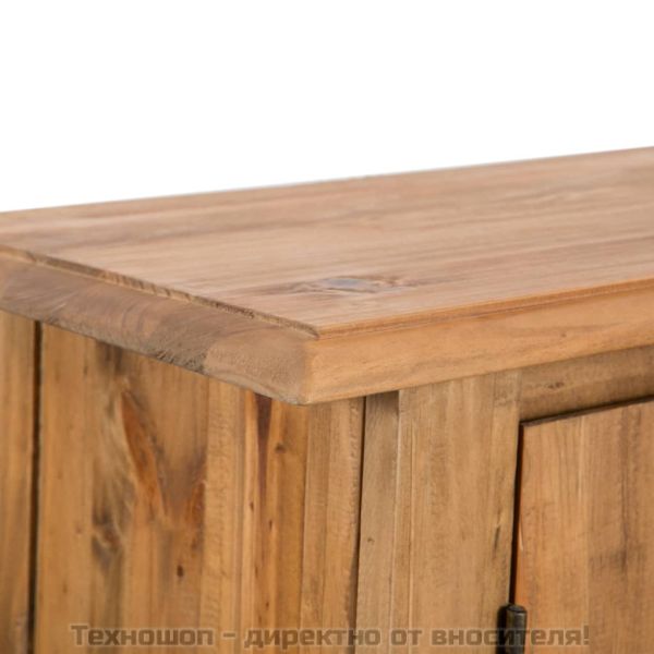 Стенен шкаф за баня, бор масив, 42x23x70 см