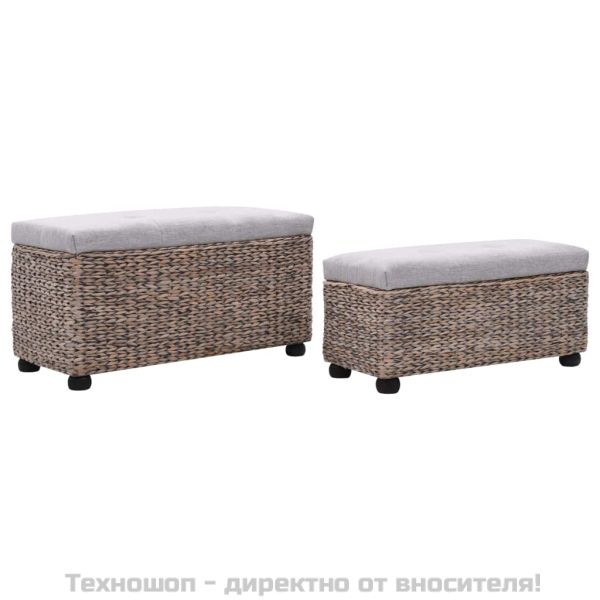 Комплект от 2 пейки от морска трева, сиви