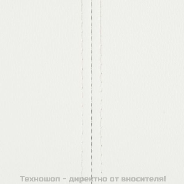 Конзолни трапезни столове, 4 бр, бели, изкуствена кожа