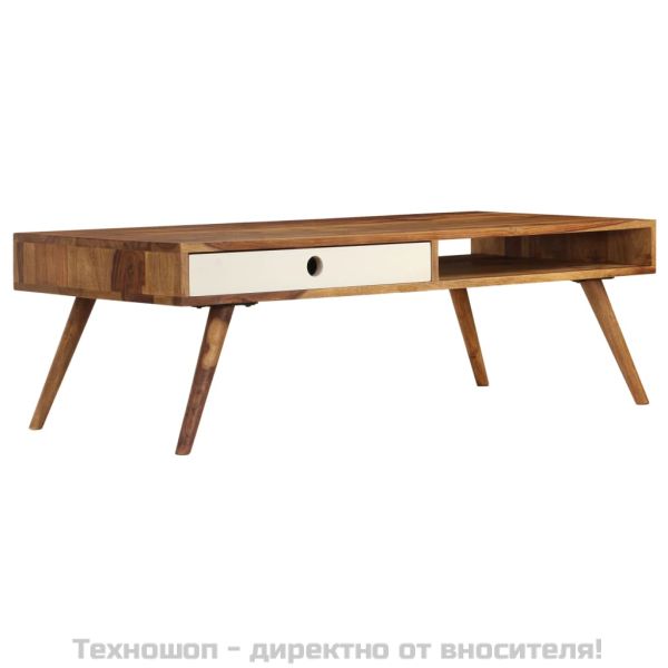 Маса за кафе, 110x50x35 см, акациево дърво масив