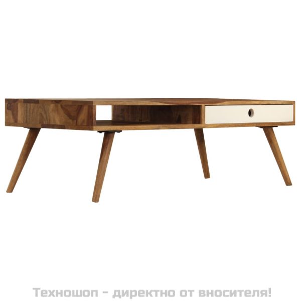 Маса за кафе, 110x50x35 см, акациево дърво масив