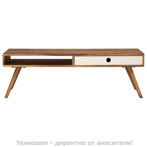 Маса за кафе, 110x50x35 см, акациево дърво масив