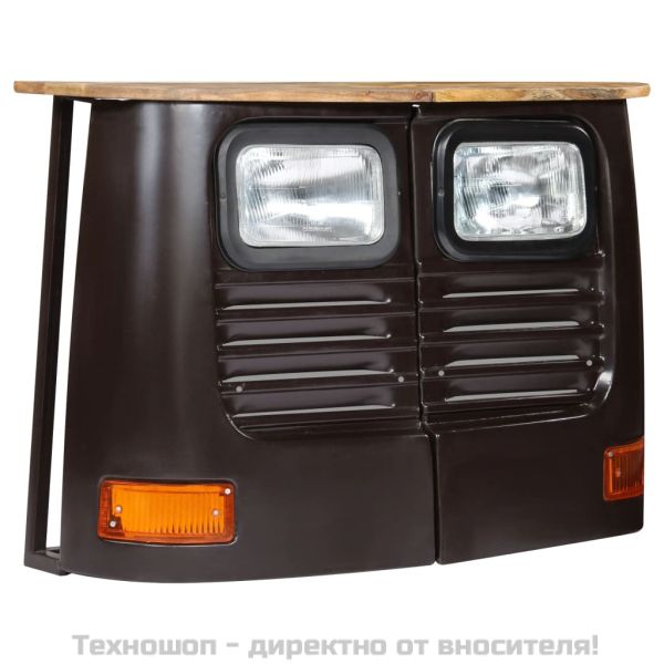 Бюфет тип камион, мангово дърво масив, тъмносив