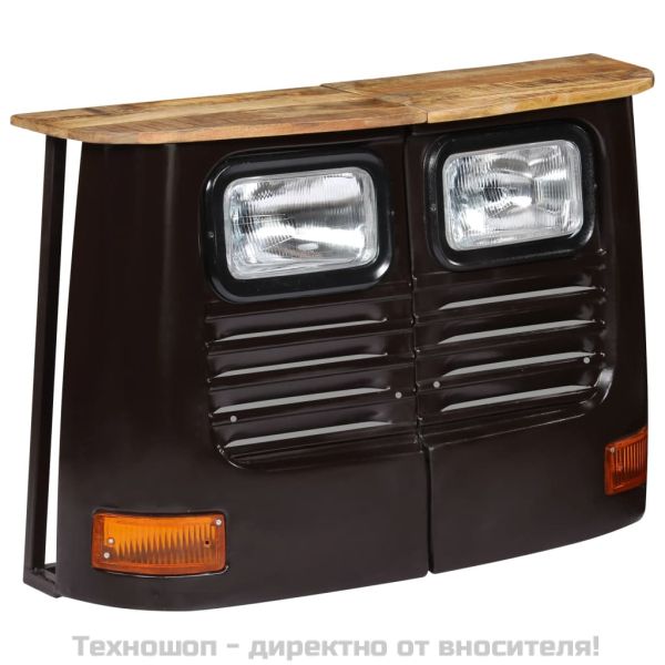Бюфет тип камион, мангово дърво масив, тъмносив