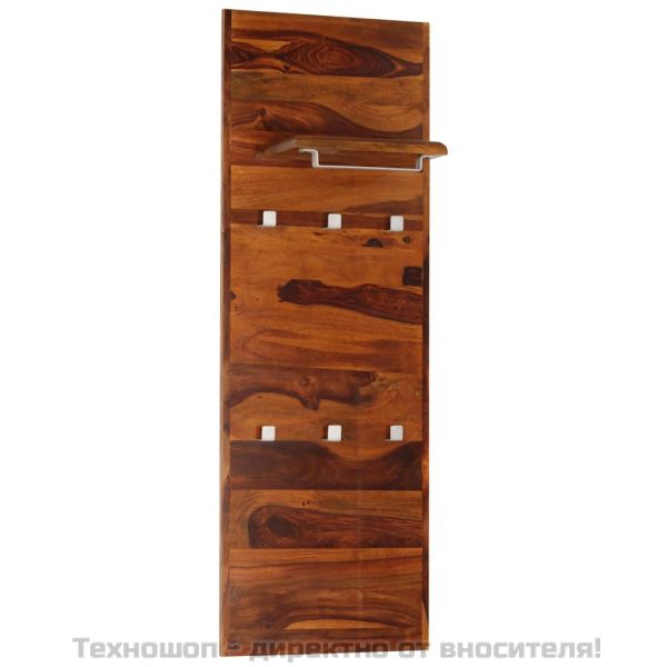 Закачалка за дрехи, акациева дървесина масив, 118x40 см