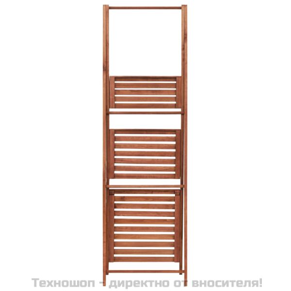 Стойка за цветя, кедрово дърво, 45x40x145 см