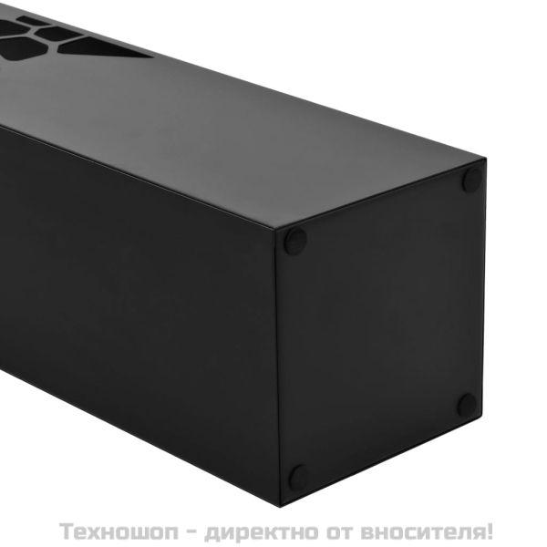 Поставка за чадъри "Камъни", стомана, черна