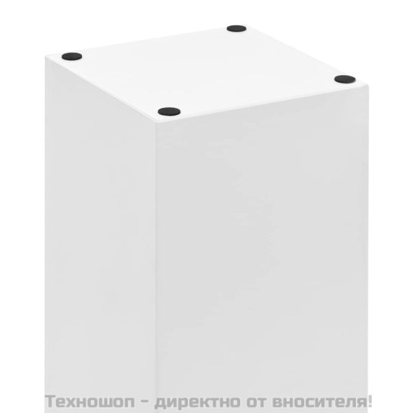 Поставка за чадъри "Камъни", стомана, бяла