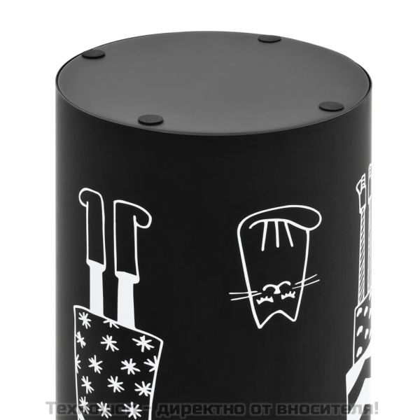 Поставка за чадъри "Жени", стомана, черна