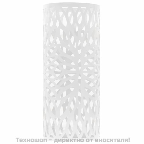 Поставка за чадъри "Листа", стомана, бяла