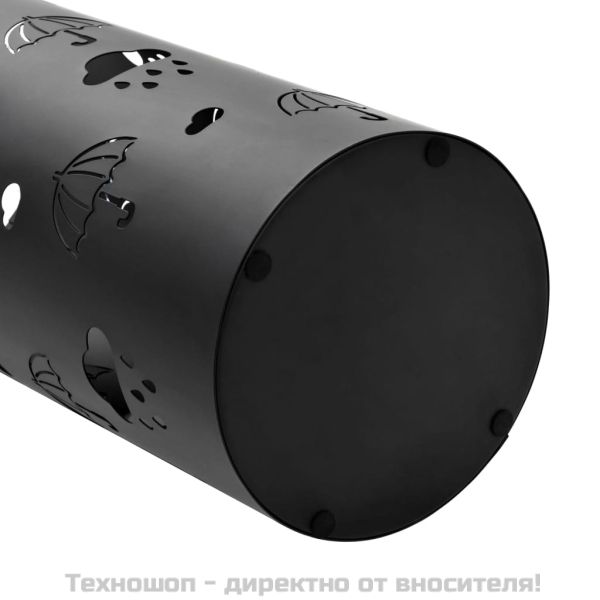 Поставка за чадъри "Чадъри", стомана, черна
