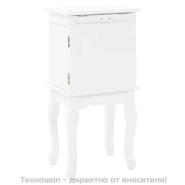Свободностоящ шкаф за бижута, бял