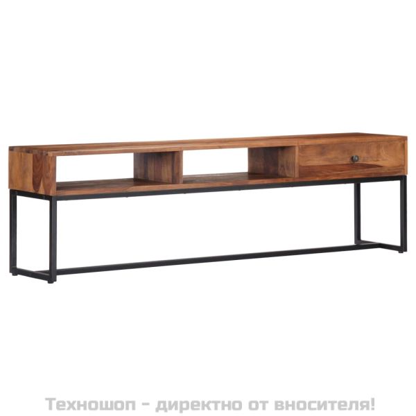 ТВ шкаф, 160x30x45 см, акациево дърво масив
