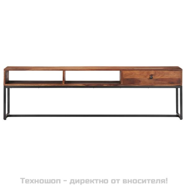 ТВ шкаф, 160x30x45 см, акациево дърво масив
