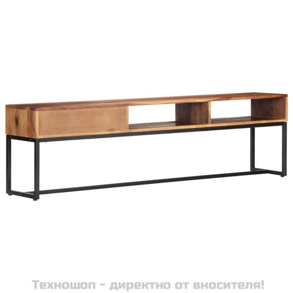 ТВ шкаф, 160x30x45 см, акациево дърво масив