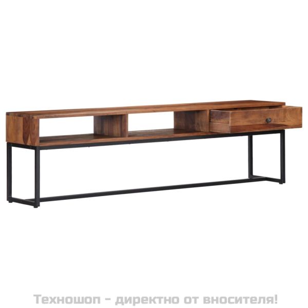 ТВ шкаф, 160x30x45 см, акациево дърво масив