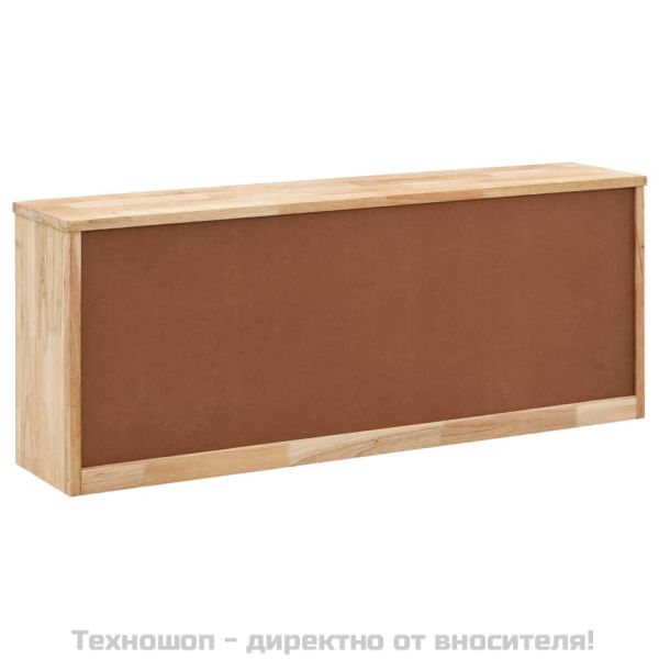 Пейка за съхранение на обувки, 94x20x38 см, орех масив