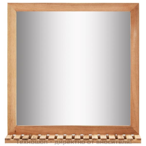 Шкаф за мивка с огледало, масивно орехово дърво