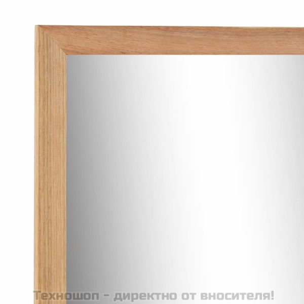 Шкаф за мивка с огледало, масивно орехово дърво